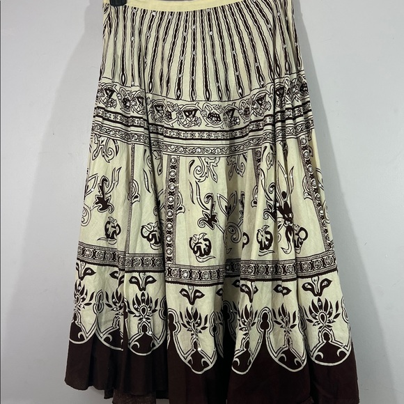 Cotton Express Dresses & Skirts - Cotton Express Women’s Southwestern Boho Sequin A Line  Skirt Size L
